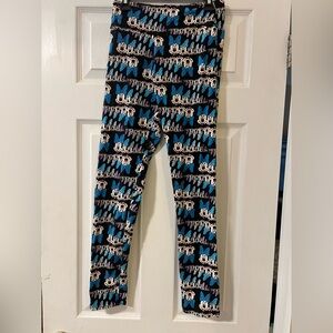 Adult One Size LuLaRoe Disney Minnie Mouse Patterned Leggings